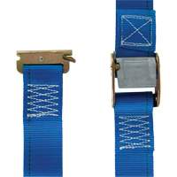 Ratchet Utility Strap, Cam Buckle, 2" W x 20' L, 835 lbs. (379 kg) WLL Ontario Packaging
