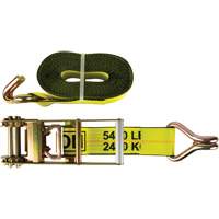 Winch Strap, J-Hook, 3" W x 30' L, 5400 lbs. (2449 kg) Working Load Limit Ontario Packaging