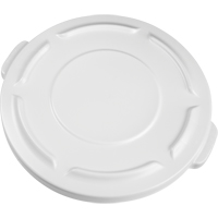 Round Brute&reg; Tops, Flat Lid, Plastic/Polyethylene, Fits Container Size: 19-7/8" Dia. Ontario Packaging