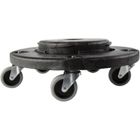 Brute&reg; Dolly, Polyethylene, Black, Fits: 20 - 55 US Gal. Ontario Packaging