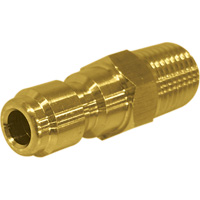 Connecteur m&acirc;le 1/4" &agrave; d&eacute;saccouplement rapide en laiton Ontario Packaging