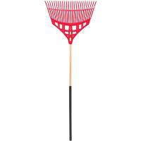 Leaf Rake, 24" Blade, Wood Handle, Plastic Blade Ontario Packaging