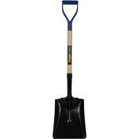 Square Point Shovel, Hardwood, Tempered Steel Blade, D-Grip Handle, 41-1/2" Long Ontario Packaging