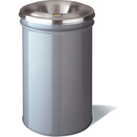Cease-Fire&reg; Waste Cans, Metal, 4.5 US Gal. Ontario Packaging