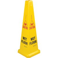 "Wet Floor" Lamba Traffic Cones, English with Pictogram Ontario Packaging