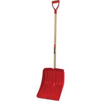Alpine Snow Shovel, Polypropylene Blade, 13-9/10" Wide, D-Grip Handle, Wearstrip Included Ontario Packaging