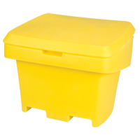 Heavy-Duty Outdoor Salt and Sand Storage Container, 30" x 24" x 24", 5.5 cu. Ft., Yellow ND337 | Ontario Packaging