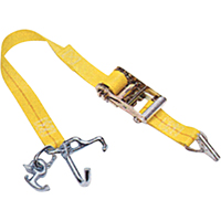 Auto Tie-Downs with Universal Lock, Ratchet, 2" W x 7' L, 1367 lbs. (620 kg) WLL Ontario Packaging