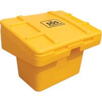 Salt Sand Container SOS, With Hasp, 30" x 24" x 24", 5.5 cu. Ft., Yellow Ontario Packaging