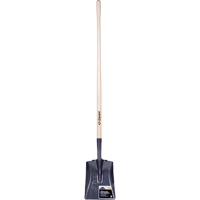 Pro Square Point Shovel, Wood, Tempered Steel Blade, Straight Handle, 48" Long Ontario Packaging
