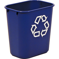 Recycling Container , Deskside, Plastic, 13-5/8 US Qt. NG274 | Ontario Packaging