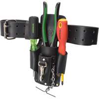 Tool Belt Pouch, Multiple Tool Holder, Leather, 4 Pockets Ontario Packaging