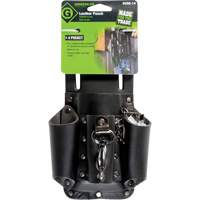 Tool Belt Pouch, Multiple Tool Holder, Leather, 4 Pockets Ontario Packaging