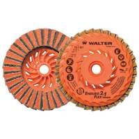 Disque de finition Enduro-Flex 2-en-1, 4-1/2" x 5/8"-11, Type 27, Grain 80, Oxyde d'aluminium Ontario Packaging
