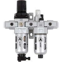AFRLCM14 2-Piece Miniature Air Filter, Regulator & Lubricator, 1/4" NPT Ontario Packaging