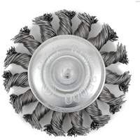 EKR275-20 Shaft-Mounted Knot Twisted Radial Brush, 3", .02" Fill, 1/4" Shank Ontario Packaging