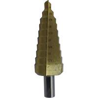 JET-KUT&reg; Super Premium M35 Step Drill, 3/16" - 1/2" , 1/16" Increments, High Speed Steel Ontario Packaging