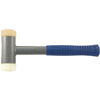 Heavy-Duty Soft-Face Dead Blow Hammer, 2.25 lbs. Head Weight, Polyurethane Face, Tubular Steel Handle Ontario Packaging