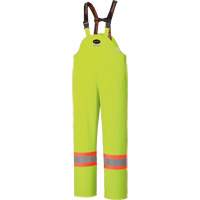 5895 High Visibility Flame Resistant Waterproof Bib Pants, 2X-Large, High Visibility Lime-Yellow Ontario Packaging