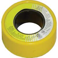 PFTE Gas Thread Sealant Tape, 236" L x 1/2" W, Yellow NIW023 | Ontario Packaging