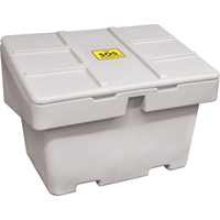 Salt Sand Container SOS™, 48" x 33" x 34", 18.5 cu. Ft., Grey NJ118 | Ontario Packaging