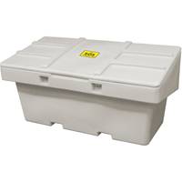 Salt Sand Container SOS™, With Hasp, 72" x 36" x 36", 36 cu. Ft., Grey NJ120 | Ontario Packaging
