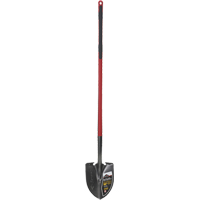 Pro Round Point Shovel, Tempered Steel Blade, Fibreglass, Straight Handle Ontario Packaging