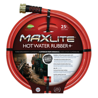 Hot Water Hose, Rubber, 5/8" dia. x 25' L NJ407 | Ontario Packaging