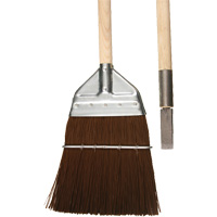 Railway & Track Broom with Chisel, Wood Handle, Polypropylene Bristles, 56" L NJB572 | Ontario Packaging