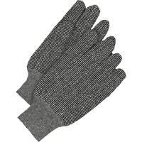 Classic Jersey Gloves, One Size, Salt & Pepper, Unlined, Knit Wrist NJC229 | Ontario Packaging