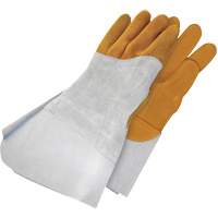 Gander Brand Reverse Grain TIG Welder Gloves, Grain Deerskin, Size 10 Ontario Packaging