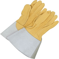 Gander Brand Reverse Grain TIG Welder Gloves, Grain Deerskin, Size 10 Ontario Packaging