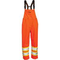 Journeyman&reg; 300D Bib Pants, Polyester, Large, High Visibility Orange Ontario Packaging