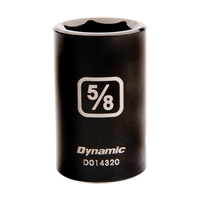 SAE Socket, Impact, 3/8", 1/2" Drive, 6 Points Ontario Packaging