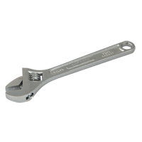 Adjustable Wrench, 12" L, 1-1/2" Max Width, Chrome NJH983 | Ontario Packaging