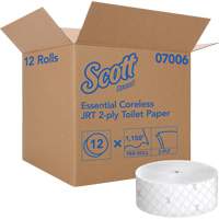 Scott<sup>®</sup> Essential Toilet Paper, Jumbo/Coreless Roll, 2 Ply, 1150' Length, White NJJ008 | Ontario Packaging