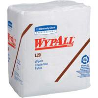 WypAll<sup>®</sup> L20 Single-Use Towels, All-Purpose, 12-1/2" L x 12" W NJJ030 | Ontario Packaging