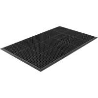 Competitor Series Mats, Slotted, 3' x 5' x 7/8", Black, Natural Rubber Ontario Packaging