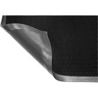 Gritstop Fingermat Matting, Rubber, Scraper Type, Textured Pattern, 2-2/3" x 3-3/4", Black Ontario Packaging