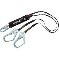 PRO Shock-Absorbing Lanyard, 6', Rebar Hook Center, Snap Hook Leg Ends, Kevlar&reg; Ontario Packaging