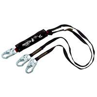 PRO Shock-Absorbing Lanyard, 6', Snap Hook Center, Snap Hook Leg Ends, Kevlar&reg; Ontario Packaging