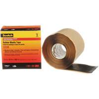 Scotch&reg; Rubber Mastic Tape 2228, 50.8 mm (2") x 3 m (10'), Black Ontario Packaging