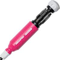 Original Pink 15-in-1 Multi-Bit Screwdriver, 8-37/50" L, Textured Handle Ontario Packaging