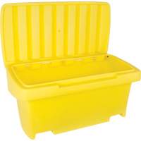 Heavy-Duty Outdoor Salt and Sand Storage Container, 24" x 48" x 24", 10 cu. Ft., Yellow NM947 | Ontario Packaging