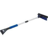 Snow Brush, Telescopic, Polypropylene Blade, 32-1/2" Long, Blue NM980 | Ontario Packaging