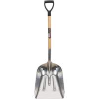 Scoop Shovel, Wood, Aluminum Blade, D-Grip Handle, 24-1/2" Length NM985 | Ontario Packaging
