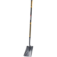 Pro Square Point Shovel, Fibreglass, Tempered Steel Blade, Straight Handle, 48" Long Ontario Packaging