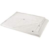 Bâche, Robuste, Blanc, 8' x 6' x 6 mils NN385 | Ontario Packaging