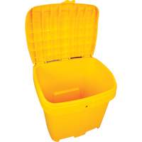 Salt & Sand Storage Bins, With Hasp, 21" x 27" x 26", 4.24 cu. ft., Yellow Ontario Packaging