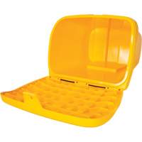 Salt & Sand Storage Bins, With Hasp, 21" x 27" x 26", 4.24 cu. ft., Yellow Ontario Packaging